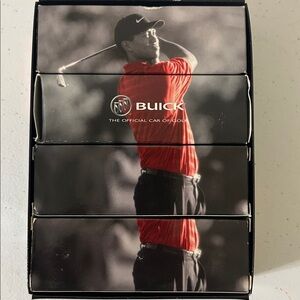VINTAGE Tiger Woods Buick Titleist NXT Tour Golf Balls in Black and Yellow Box